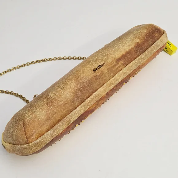 RARE BETSEY JOHNSON J'TAIME CARBS BAG-UETTE CLUTCH CROSSBODY BAG - Picture 13 of 15